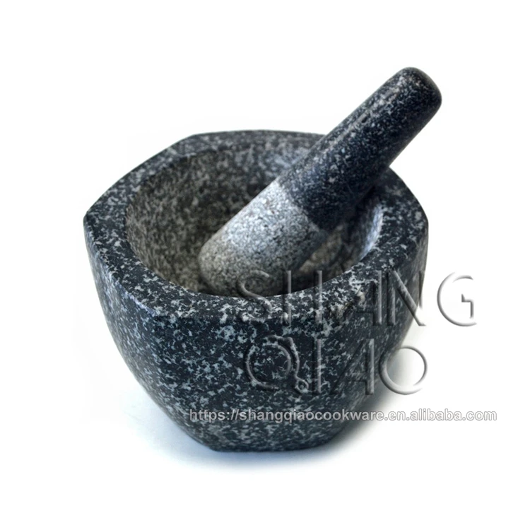 
6inch/15cm stone mortar and pestle spice tool medical crusher granite mortar bowl 