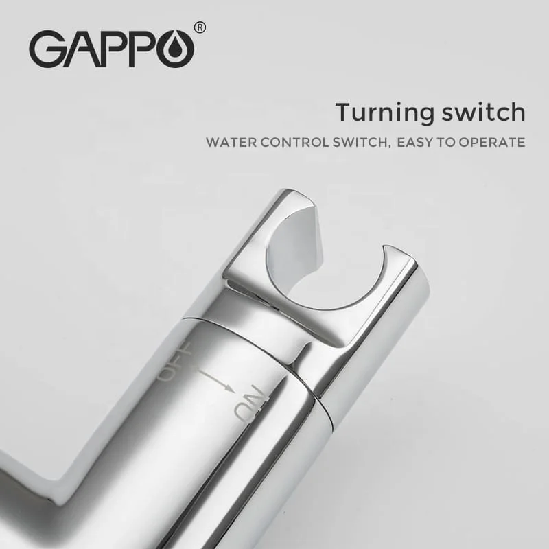 GAPPO Chrome Toilet Bidet Spray Sanitary Ware Health Faucet Thermostatically Adjustable Bidet Shower Faucet