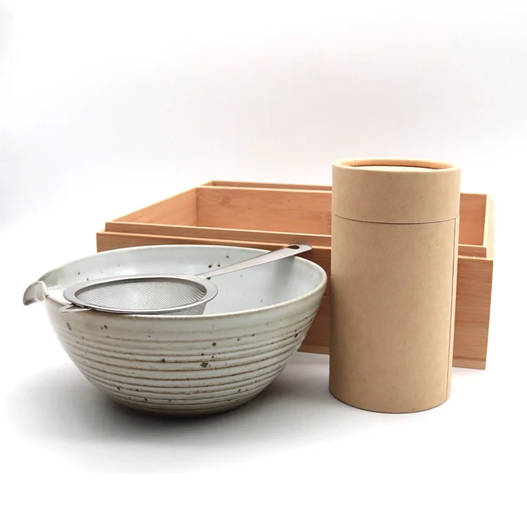 Estick Eco friendly  japanese Support Custom Logo Matcha Gift Kit Packaging WoodenSet Premium Ceremony