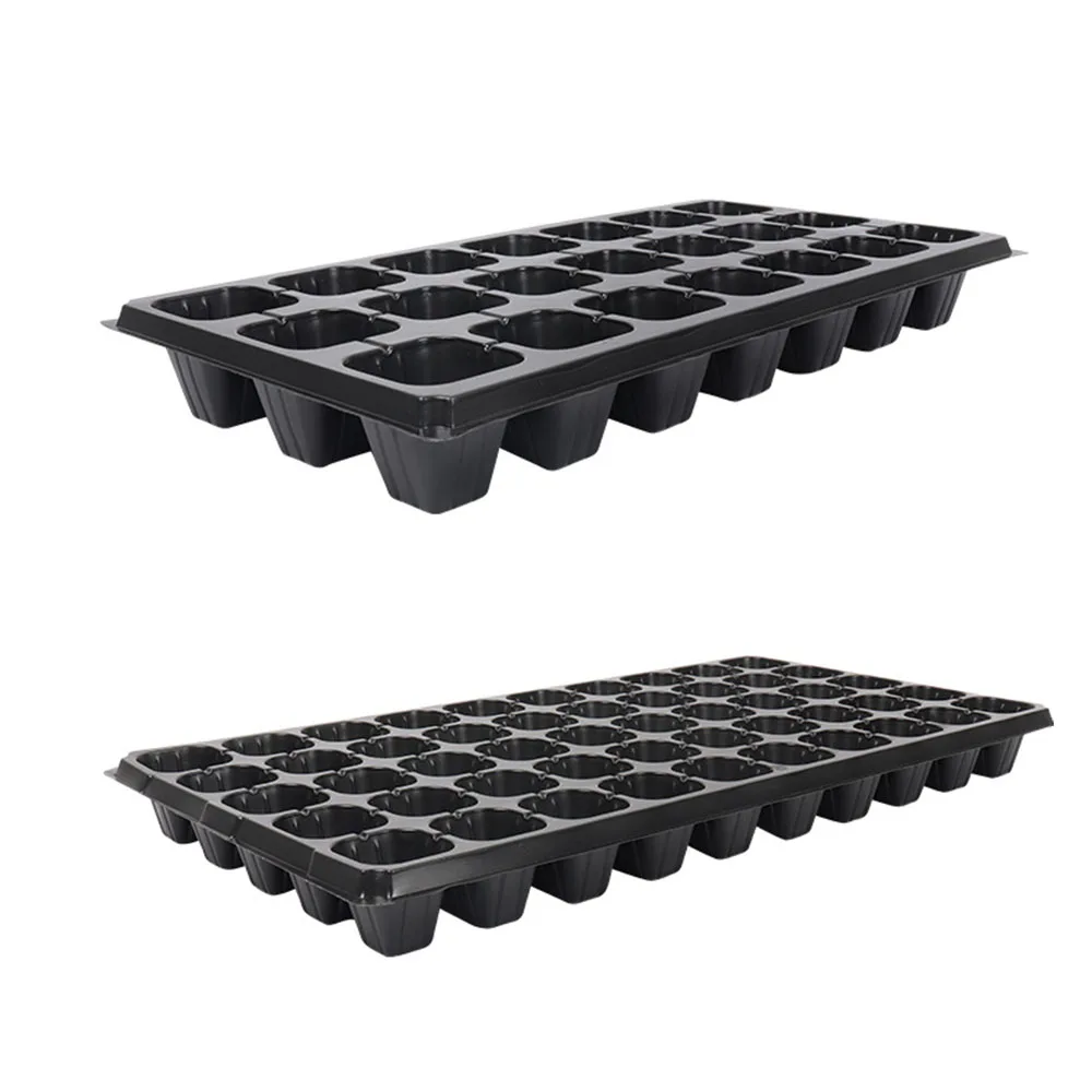 Customized 15/20/32/50/72/105/128 black PS porous plastic seedling tray