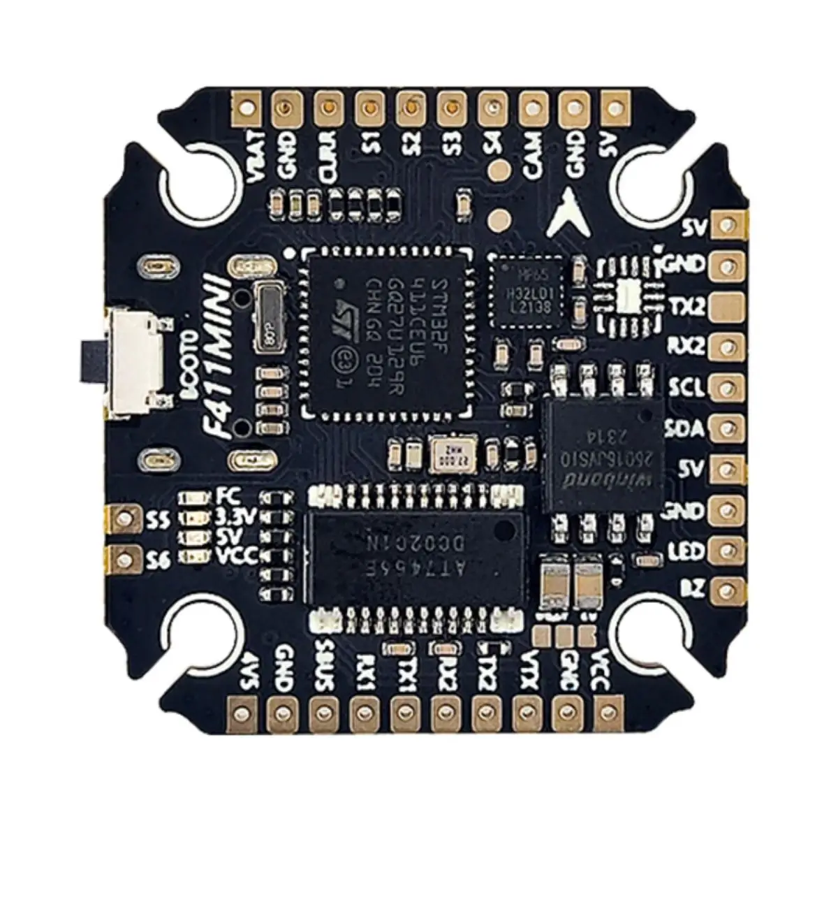 Китай оптовая продажа изготовленный на заказ BMI270 MPU6500 5 В 2.5A 4 г 29*29 Дрон FPV Контроллер полета