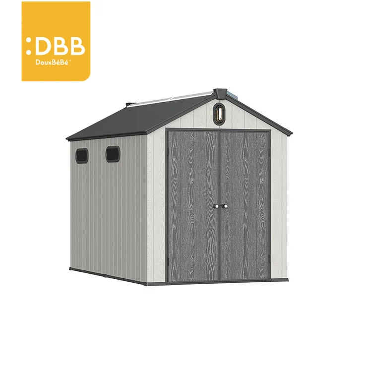 China Outdoor Plastic Prefabricated Plastic Storage Shed Prefab Housing Portable Sheds