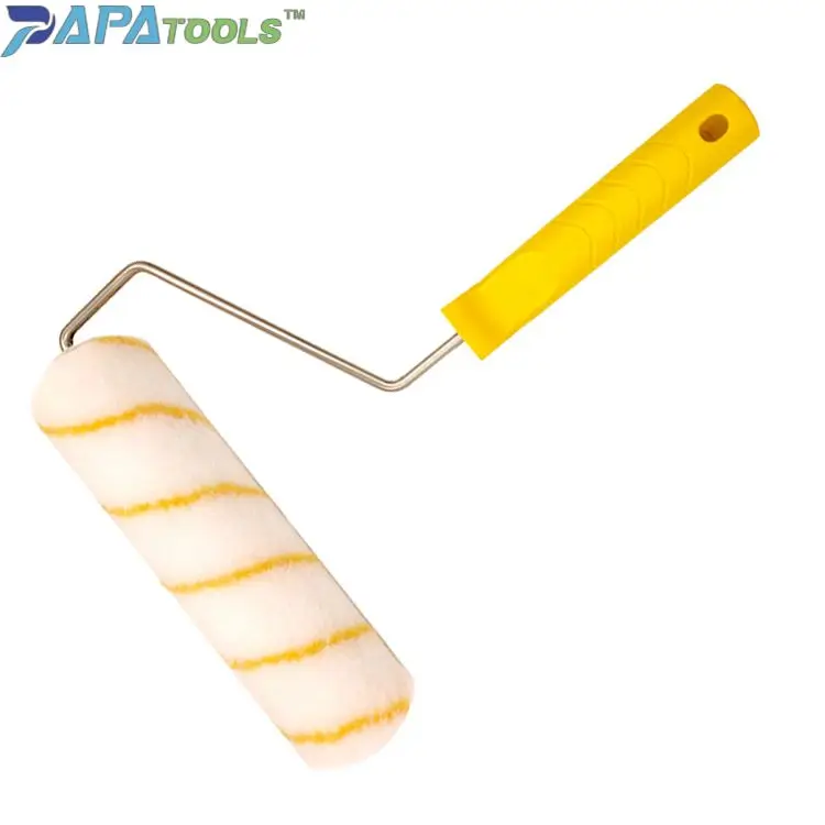 Professional Supplier Soft Grip touch sleeve cage frame microfiber Quality high end high density chrome plated rolo pintura