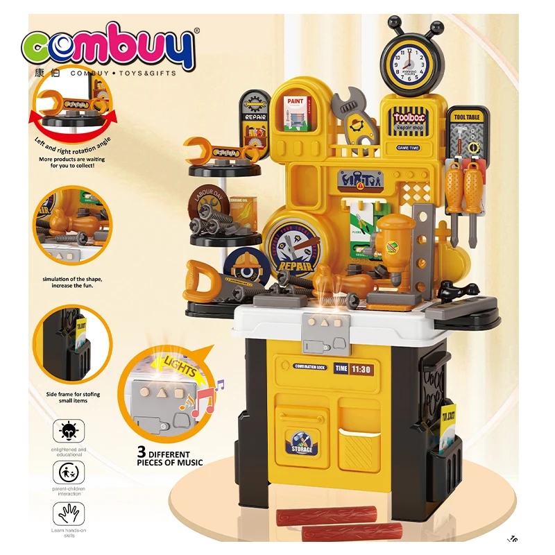 Lighting music house game kids toy set table plastic pretend play