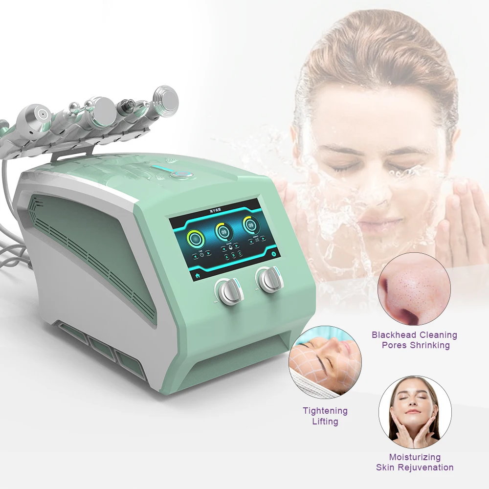 8 In 1 Portable Facial Hydro Dermabrasion Microdermabrasion H2O2 Hydra Oxygen Jet Peel Machine