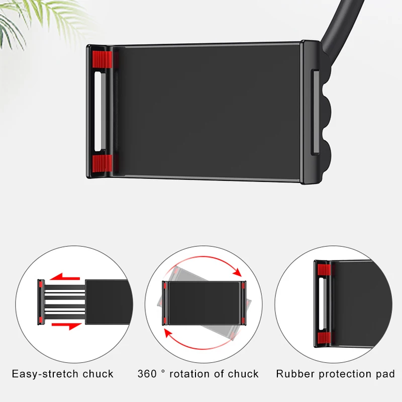 Universal Metal Mobile gooseneck Holder floor standing for All Cell Phone tablet