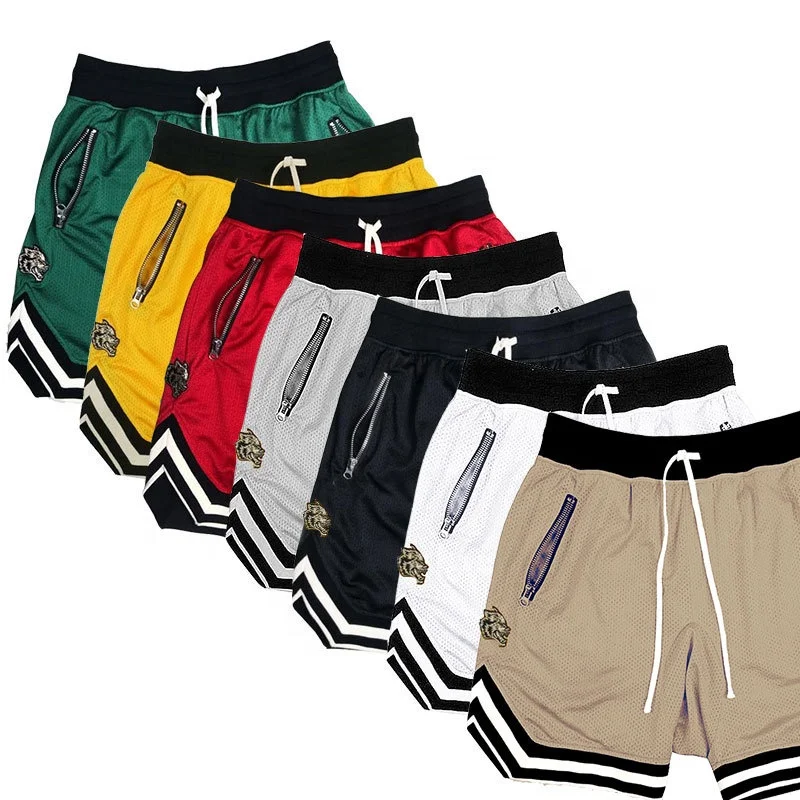 
Wholesale Loose Fit Sport Shorts Custom Team Mesh Shorts For Men Basketball Shorts 