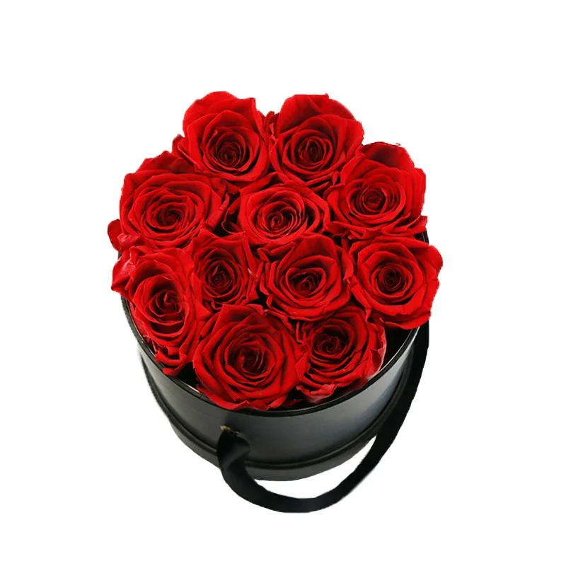 Wholesale Luxury Everlasting Stabilized Infinity Long Lasting Forever Eternal Roses Head Preserved Flower in Gift Box