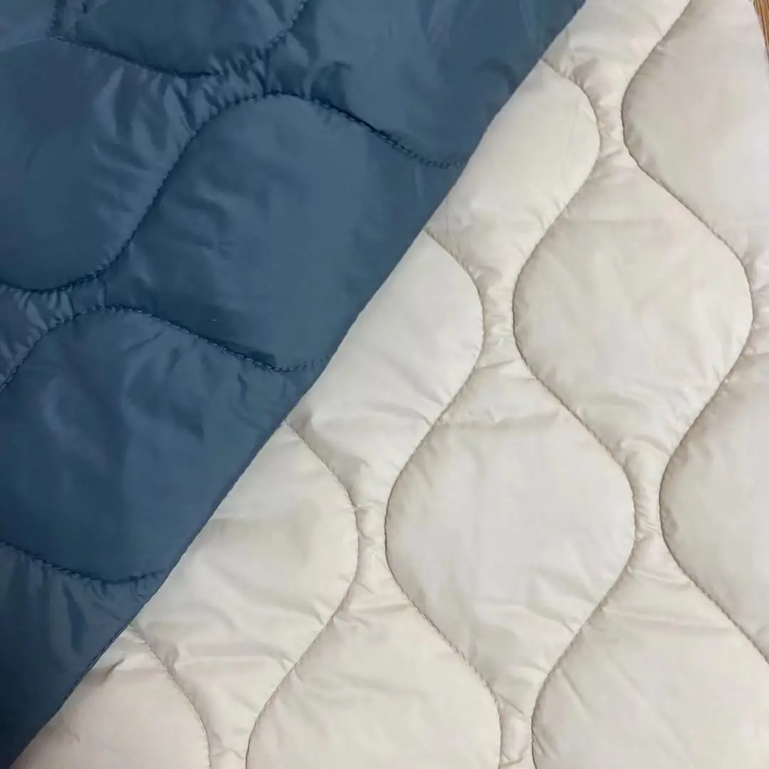 Quilting Down Jacket Fabric Padding Soft nylon waterproof  230gsm double nylon quilt padding fabric