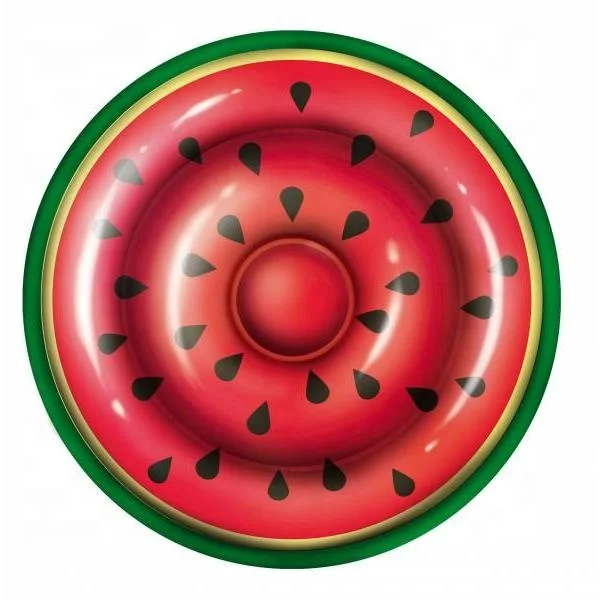 Wholesale Hot Red Swimming Inflatable Half Watermelon Water Floating Bed Pool Float Toy