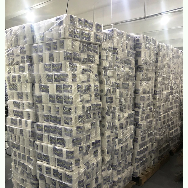 Ванной туалетной мягкая туалетная бумага 2-слойная туалетной бумаги 4ply рулон туалетной бумаги