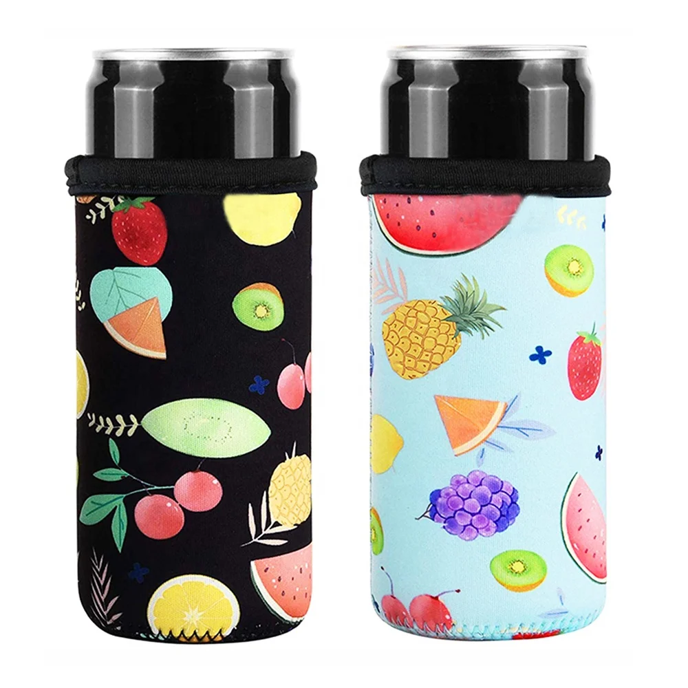 Anti-Slip Neoprene Bottle Insulator Sleeve 3mm Thick Collapsible Drink Can Coolie Cover for BBQ Camping Party