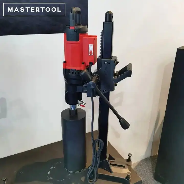 Single Speed 600r/min Heavy Duty Concrete Core Drilling Machine 2300W Semi Automatic Bench Drill Machine