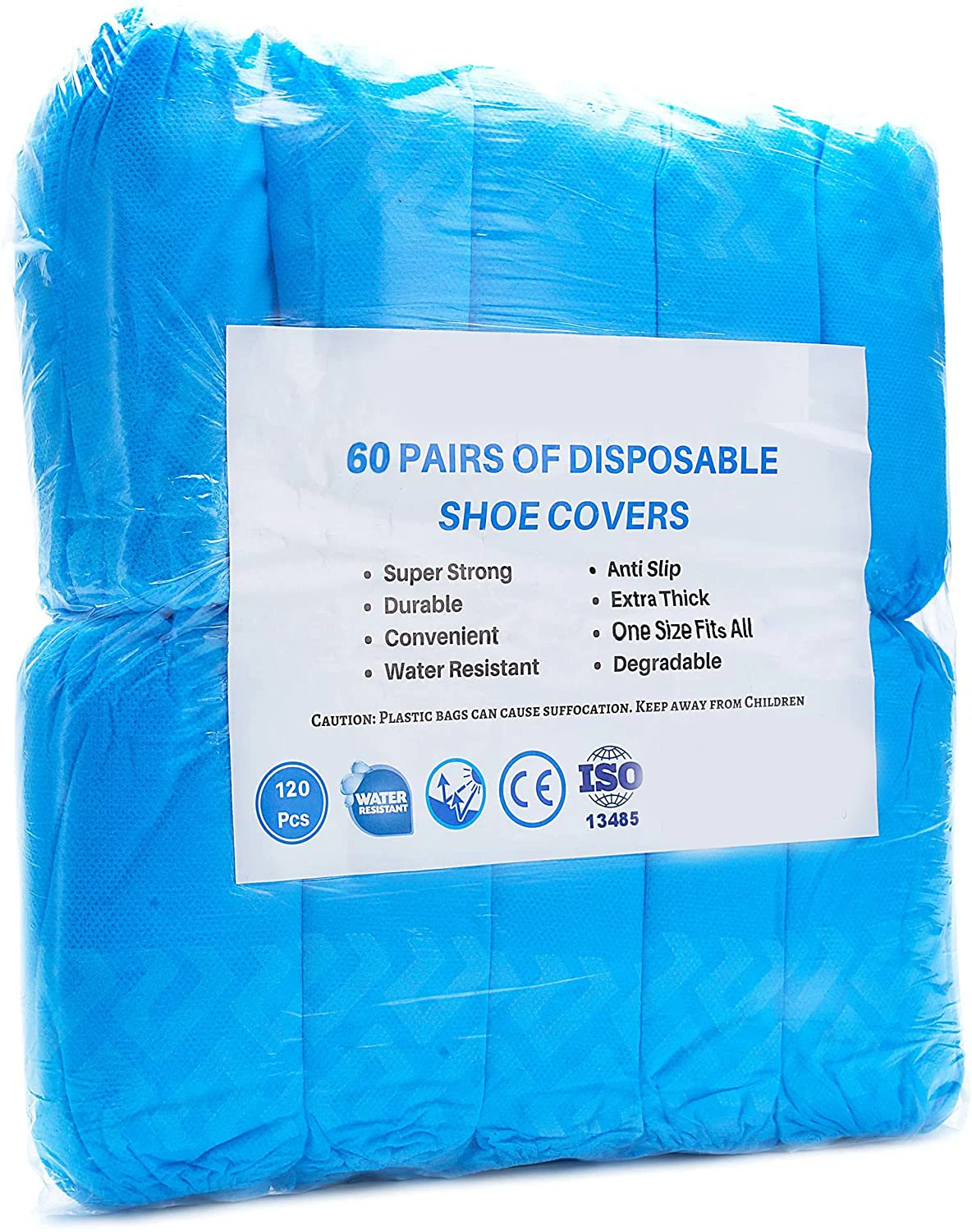 Cpe Disposable Shoe Cover Anti-Dust Black Color antislip boot cover for Surgery