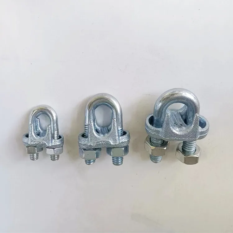 Wire Rope Clip U Bolt Saddle Fastener Clamp Zinc Plated Wire Rope Clips for Rigging Rope Wire Cable Clamps