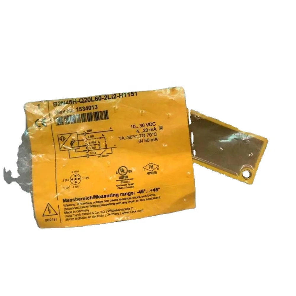 Good Price Original  B2n45h-Q20l60-2li2-H1151 1534111 Inclination Sensors Tuck Sensor