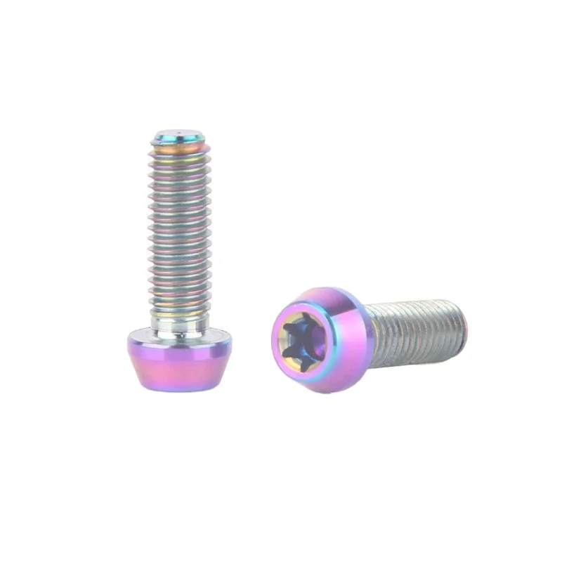 M5*15 inner plum blossom titanium  screw GR5 titanium bolt