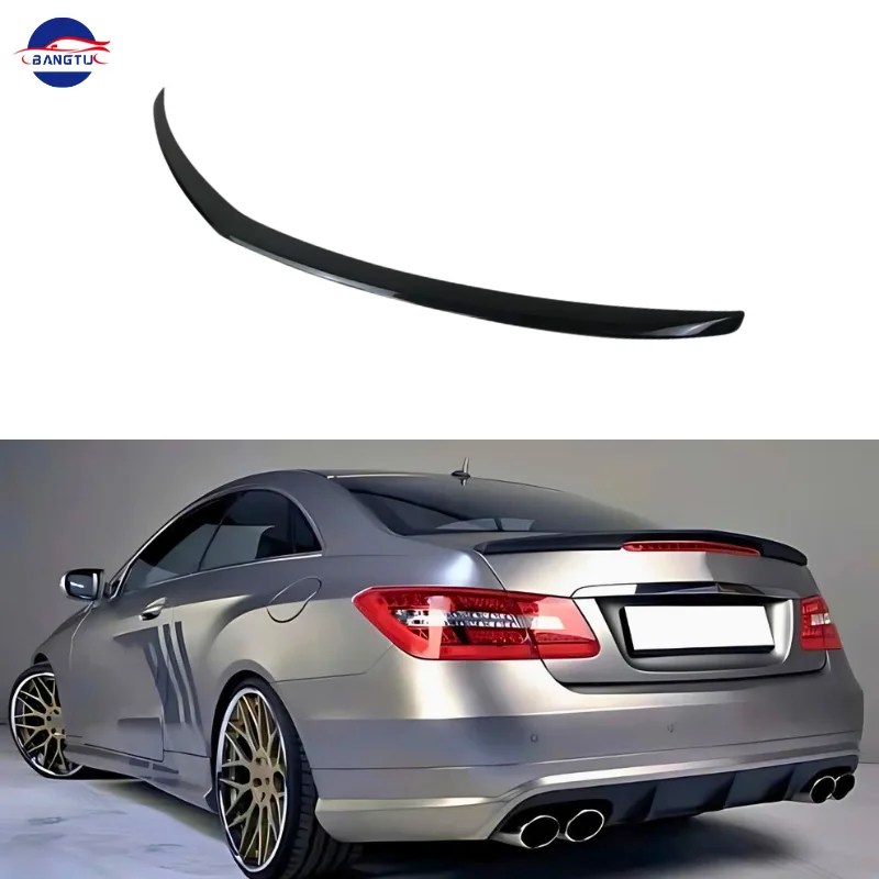 Car Spoiler Wings For Mercedes Benz W207 E Class 2 Door Coupe 2008-2015 C207 E200 E260 E350 ABS Rear Trunk Lid Ducktail Lip