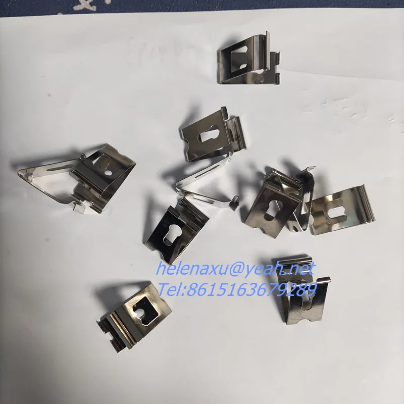 Wholesale Picture Photo Frame Metal Spring Turn Clip Hanger V-Shaped Buckle for Aluminium photo frame