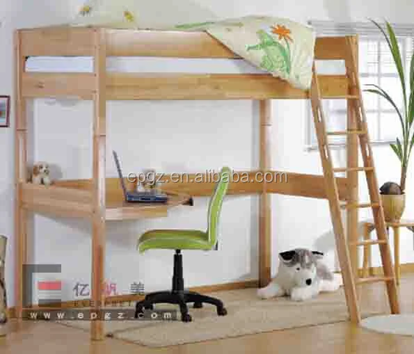 High Quality Dormitory Furniture Kindergarten Nursery Room Used Solid Wood Kids Children Bunk Bed