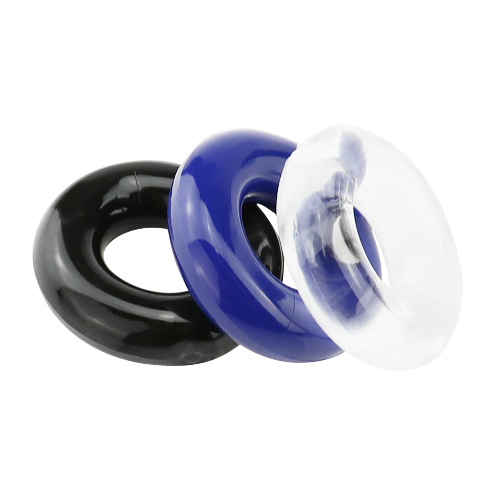 Colorful Silicone Vibrators Stimulator Elastic Cock Rings For Delay Lasting Penis Ring
