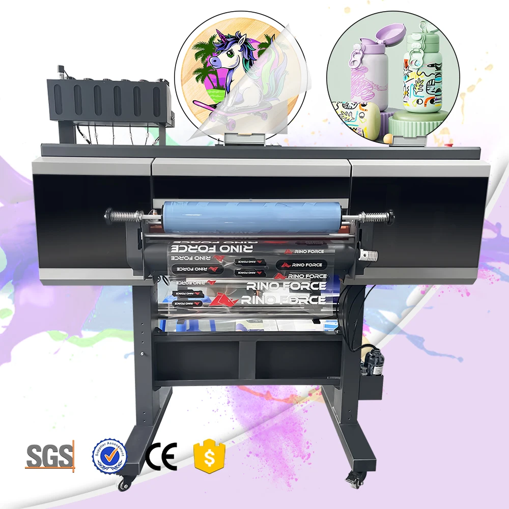 Colorsun UV DTF Printer 2 in 1 function printing and lamination in one machine Direct to AB Film 60CM Sticker Printer