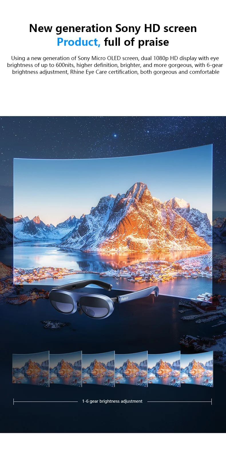 [Recruit Agent]Global WUPRO X ROKID  2023  HOT Meta Smart Glasses  Augment Reality 3D OLED Rokid Max Ar Glasses