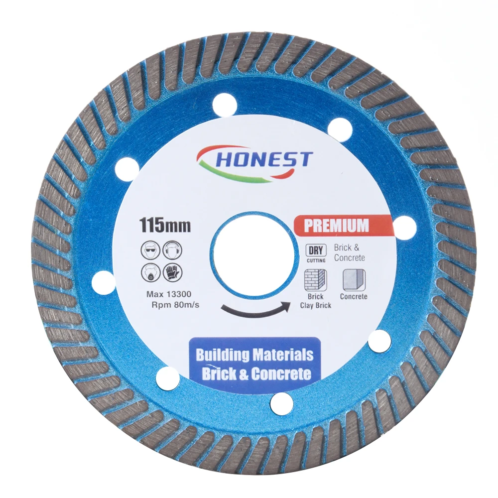 115mm Turbo  Hot Press Super Thin Diamond Turbo Blade Diamond Saw Blade For Cutting Porcelain Tiles