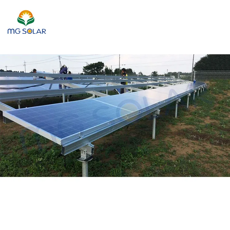 Large Scale Commercial Solar Panel Power Plant Ground Mounting Bracket Racking Structure Aluminum Ground Mounting System