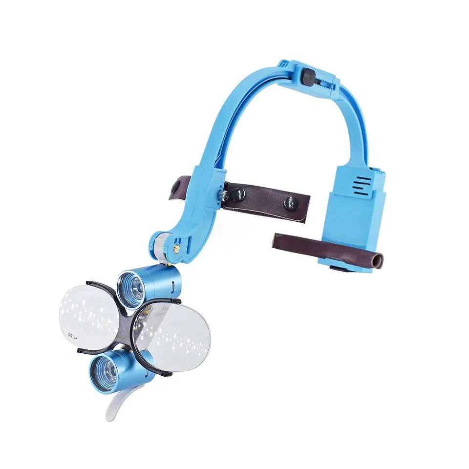 2.5X 3.5X Surgical Loupes Microscope 5W Binocular Loupe LED Headlight Dental Medical Manufacturer