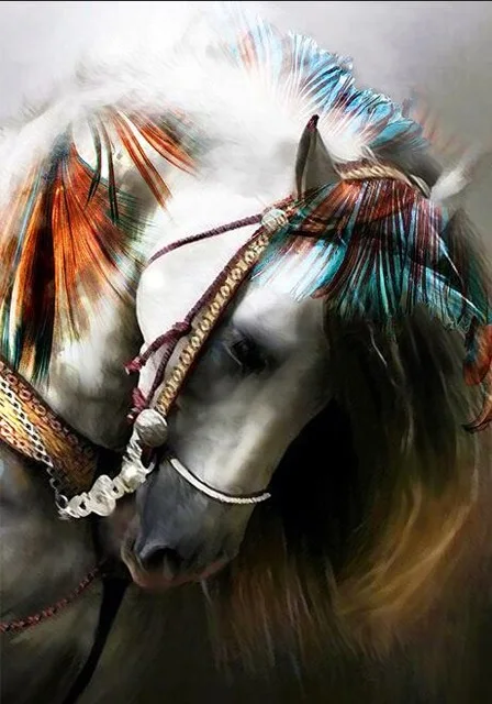 Abstract Colorful Horse Canvas Paintings On The Wall Graffiti Art Canvas Posters And Prints Animals Wall Pictures Cuadros Decor