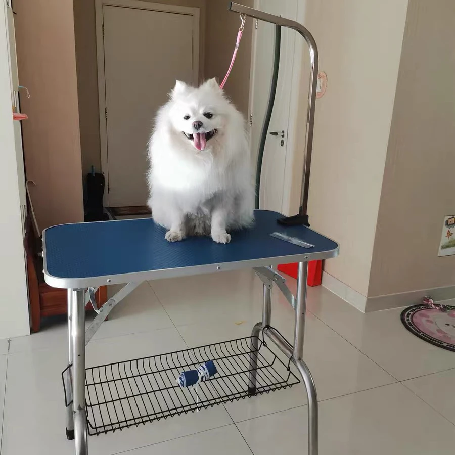 
Pet Grooming Table for Large Dogs Adjustable Height - Heavy Duty Portable Trimming Table Drying Table 