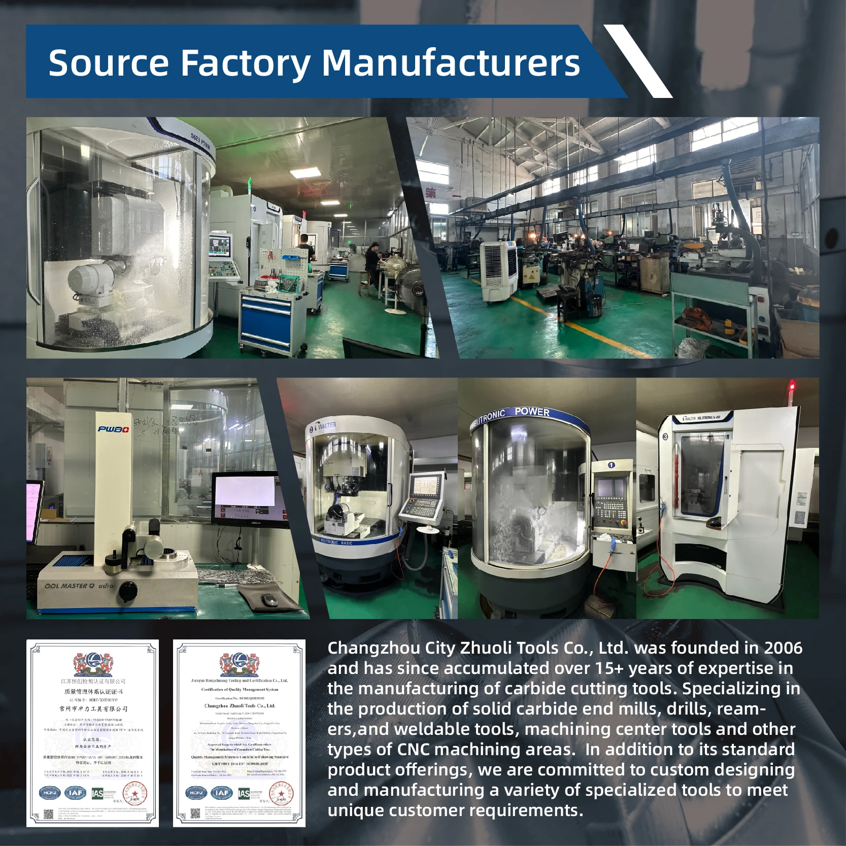 Manufacturer Precision Fine Finish Cutting Tools Carbide End Mills Coated CNC Router Bits Milling Cutters for Metal Woodworking