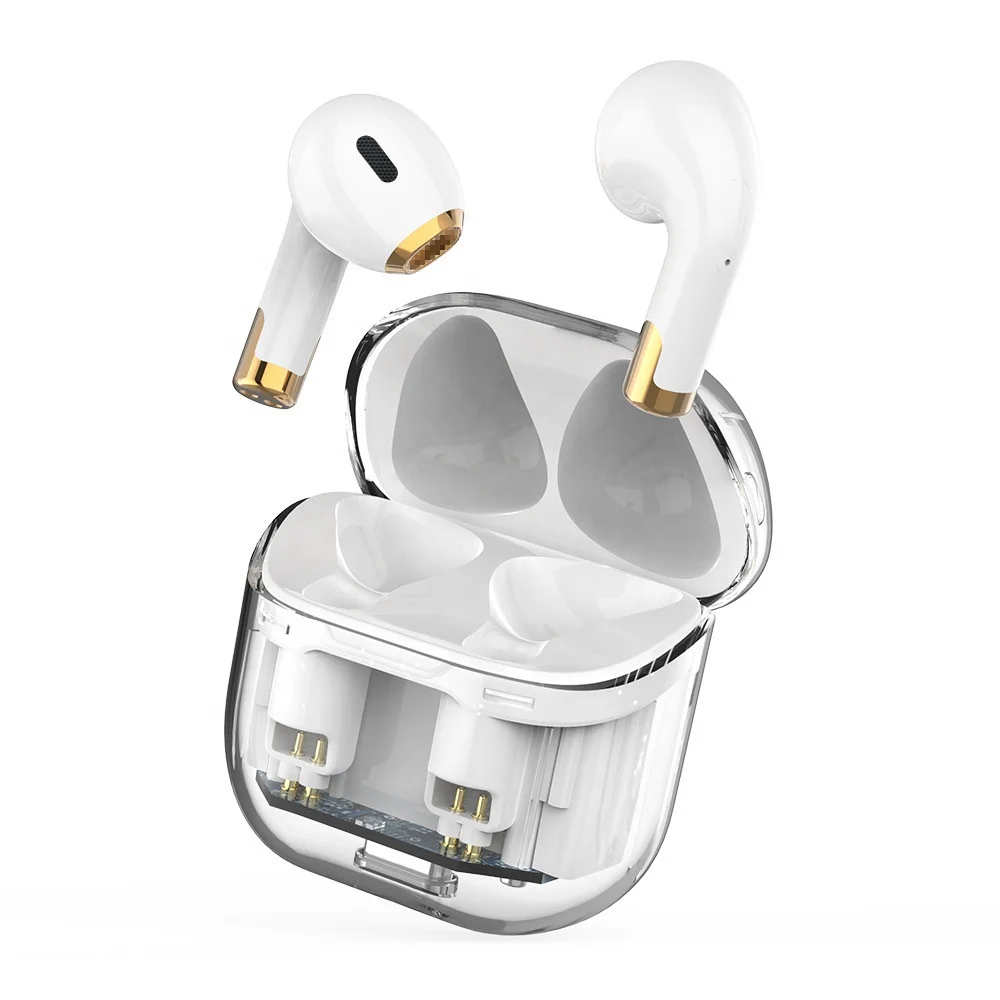 ENC TWS Earbuds Wireless Earphones Sport Stereo Headphone Noise Reduction Headset and Transparent Logo Customize In-ear Headset