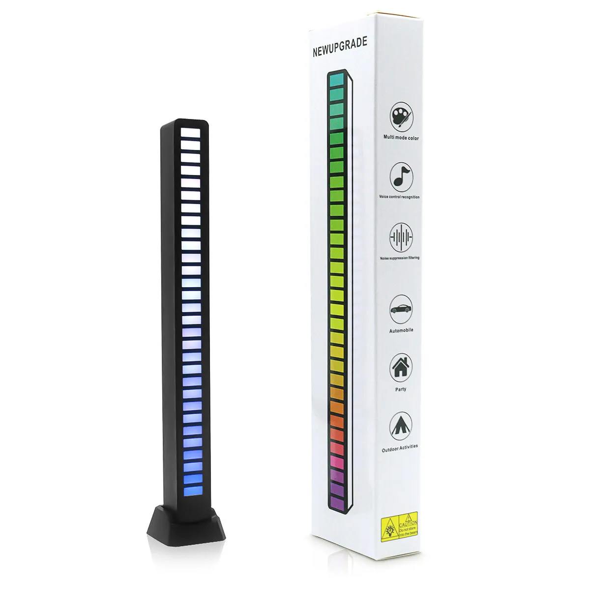 Светодиодная лента RGB для управления музыкой и звуком подсветка с поддержкой Bluetooth звукосниматель голосовой активацией лампа ночного ТВ компьютера