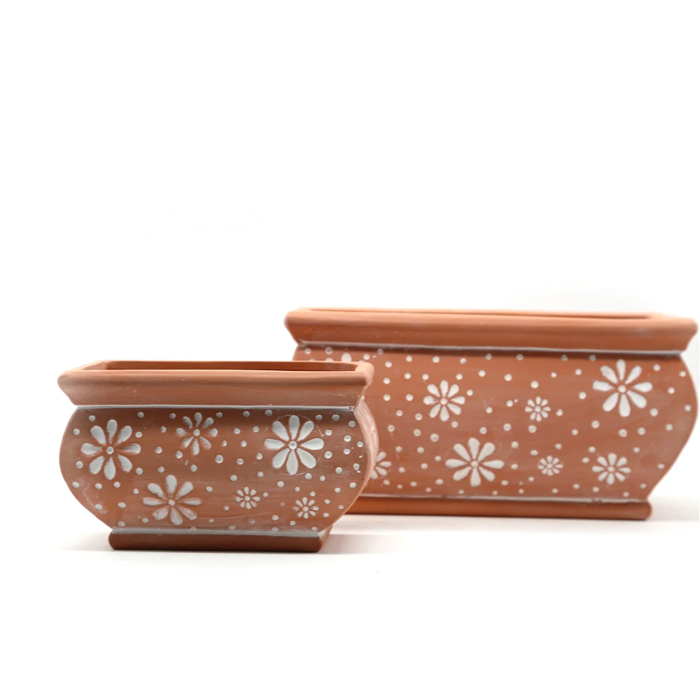 Good Price terracotta cylinder pot bowl planter bonsai for indoor