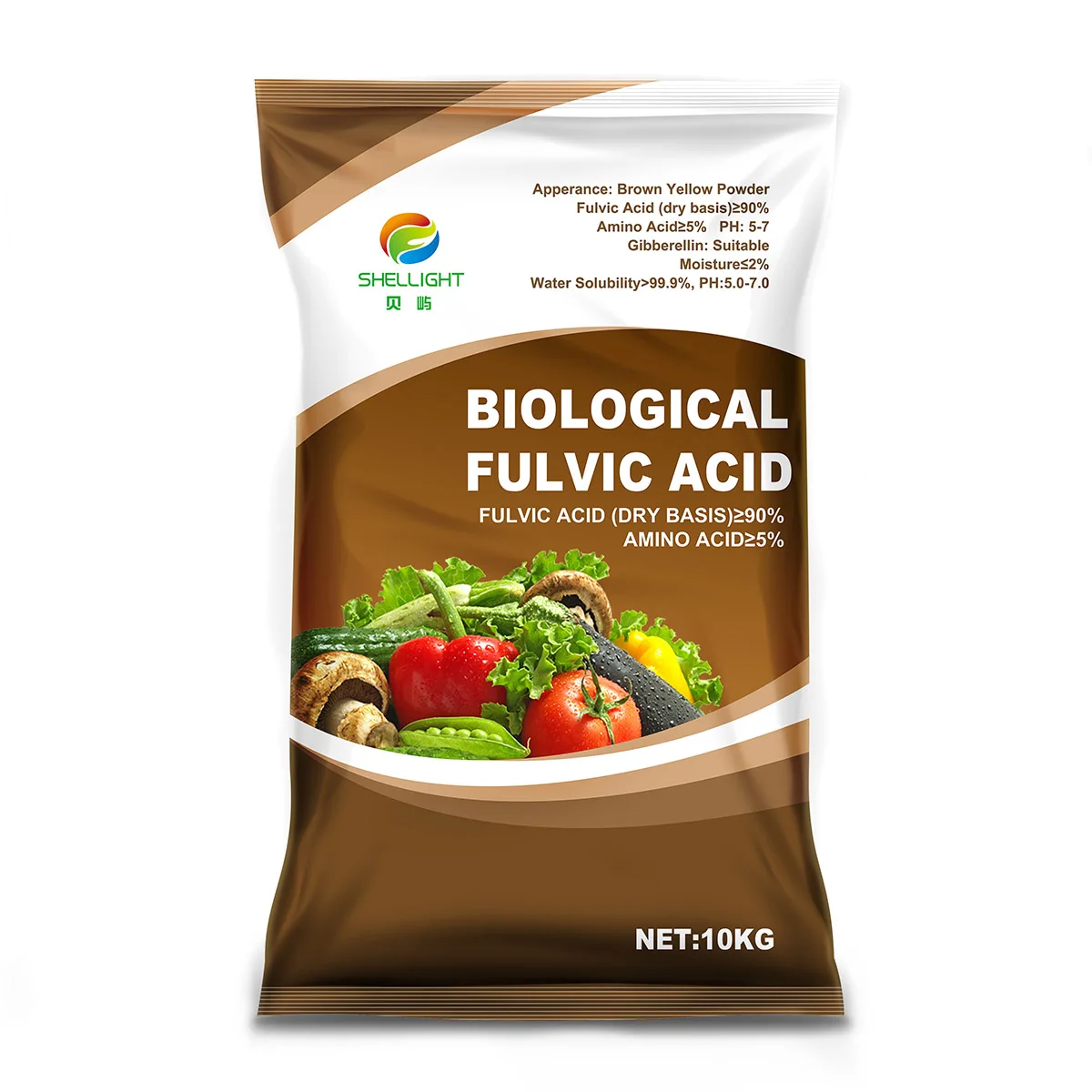 China Bio Fulvic Acid acids powder feed for Marine aquaculture