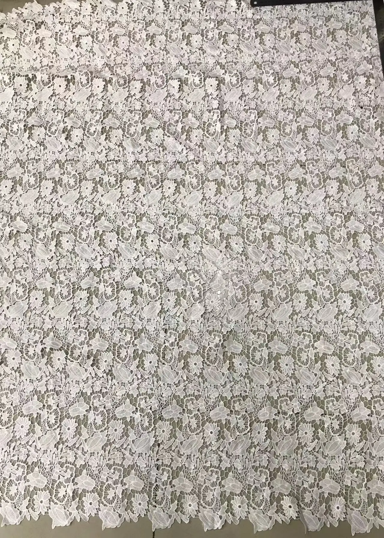 100% Polyester embroidered cloth clothing fabric color embroidered cloth hollow embroidered fabric popular embroidery fabric