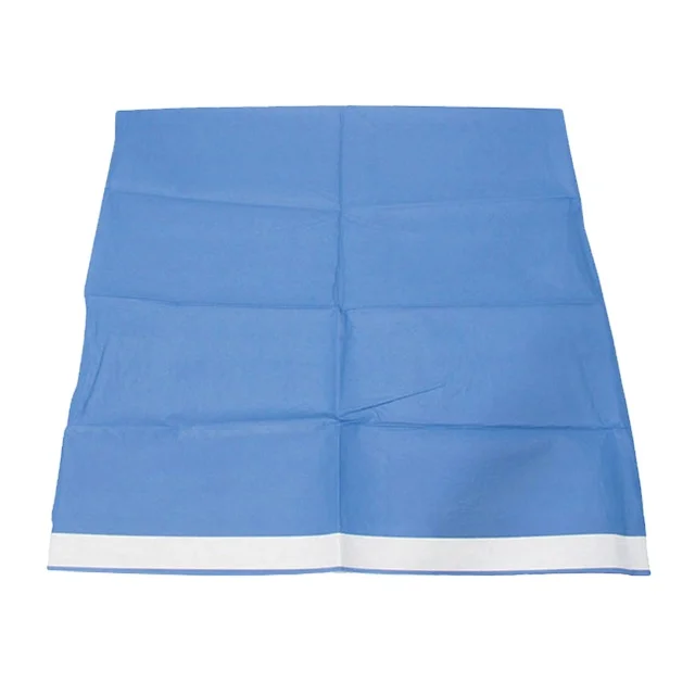 Medical Disposable Surgical Drape Sheet SMS Laminated PP+PE Plain drape Hole Towel
