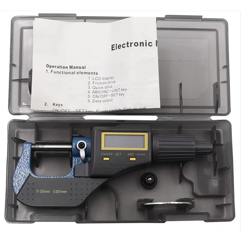 High Precision Outside Micrometer Electronic Digital Indicator Electronic Digital Micrometer Outside Digital