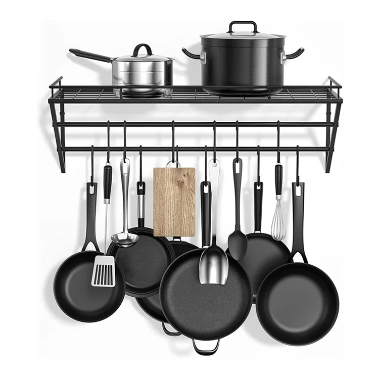 Metal iron Spice rack pot dish Rack for kitchen Accessories Tableware Storage Shelf Storage Holders Plate Shelf Reasonable price