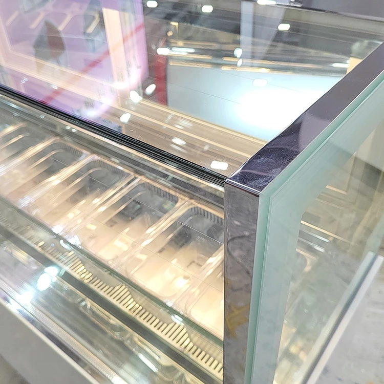 Yourtime 47.2*23.6*46.5 Inch Commercial Ice Cream Gelato Showcase Display ice cream freezer With Trade Air Cooling