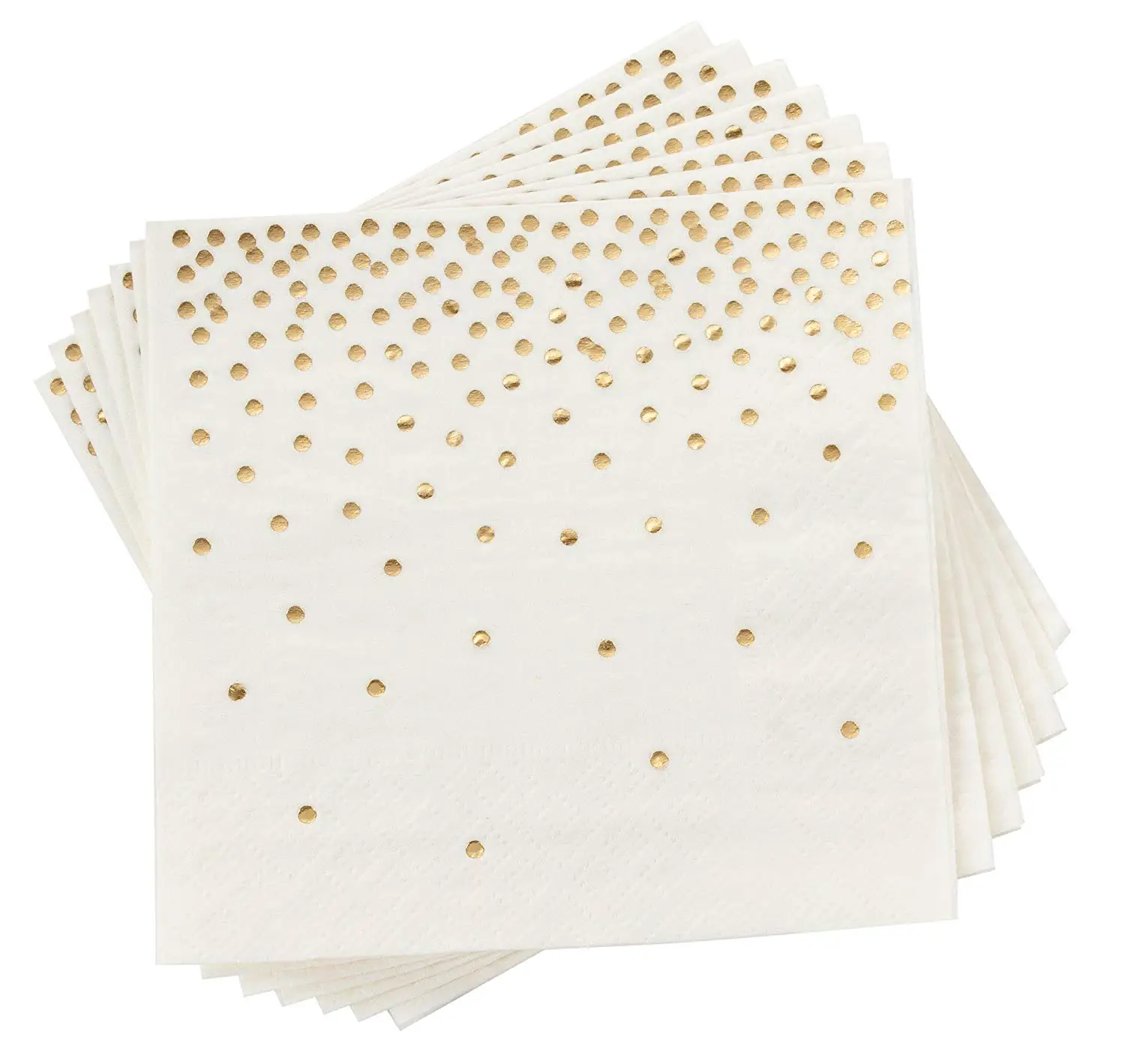 Wholesale foiled gold pineapple biodegradable paper napkin for party