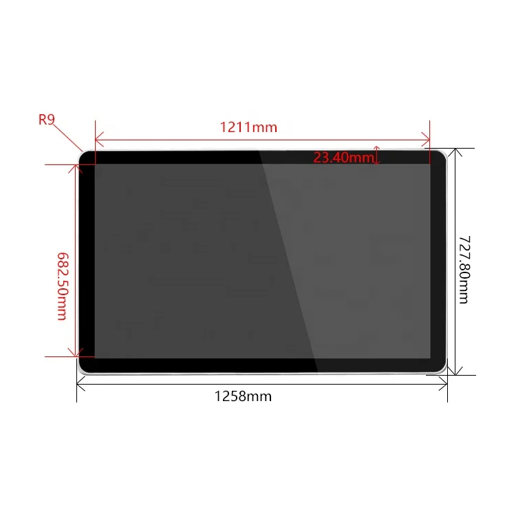 55 Inch Indoor Flat Panel Touch Screen Wall Mounted LCD Interactive Advertising Machine Digital Signage Video Wall Display