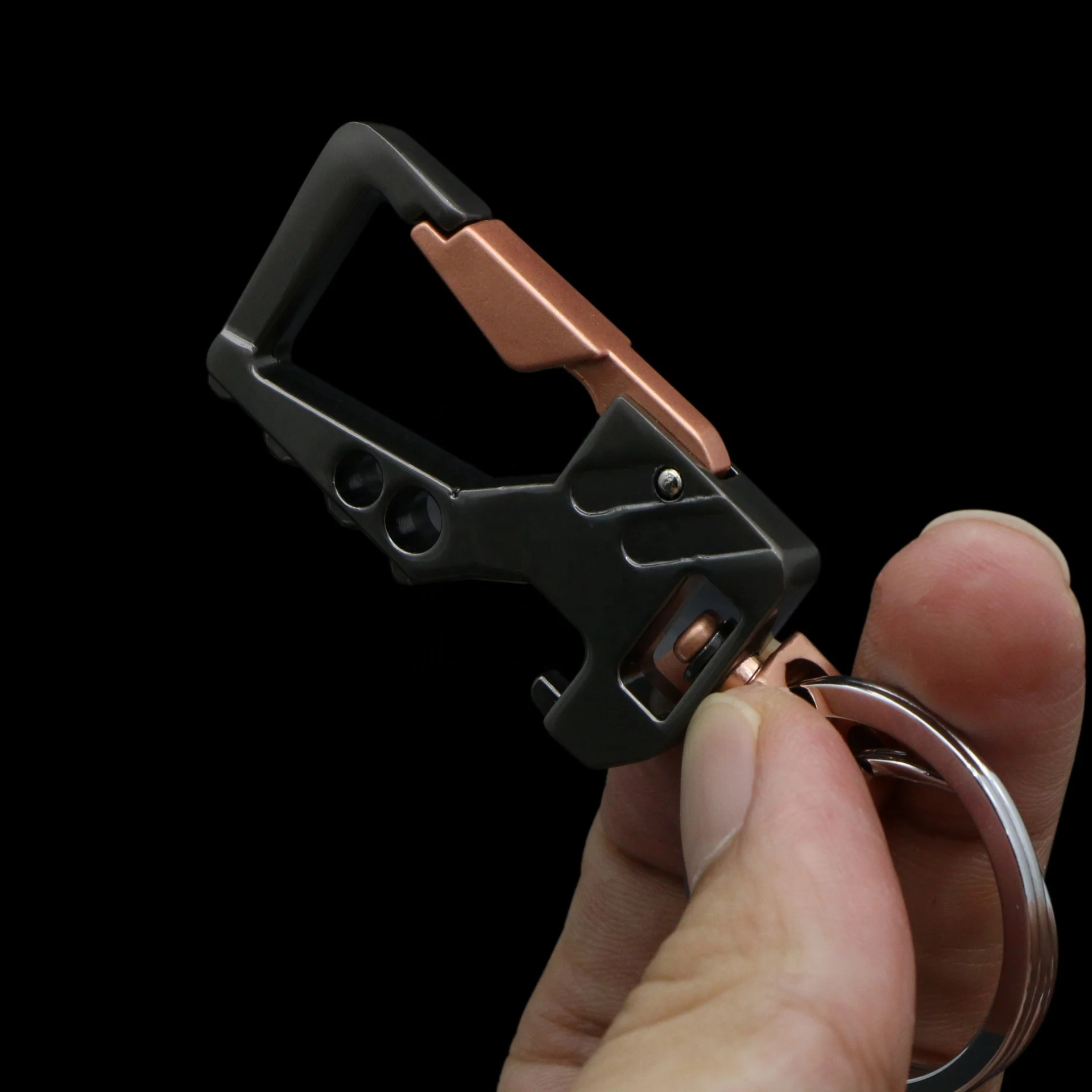 
Multi- functional Ring bottle opener Holder Metal Smart Key Organizer Keychain 