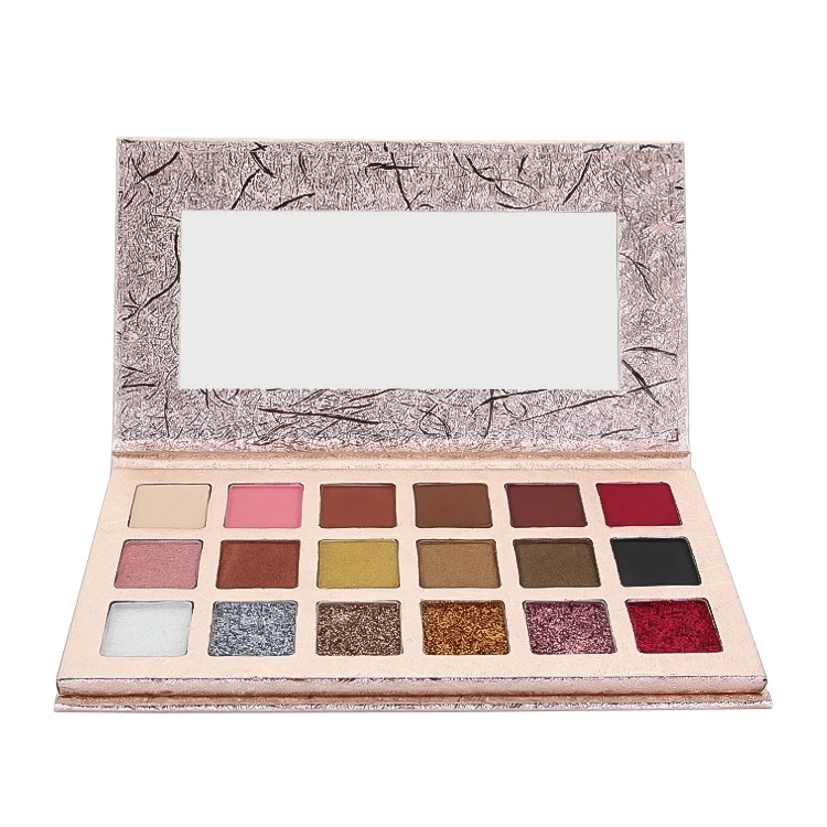 18 Colors Long Lasting Rich Pigment Rich Pigment No Logo Eyeshadow Palette Private Label