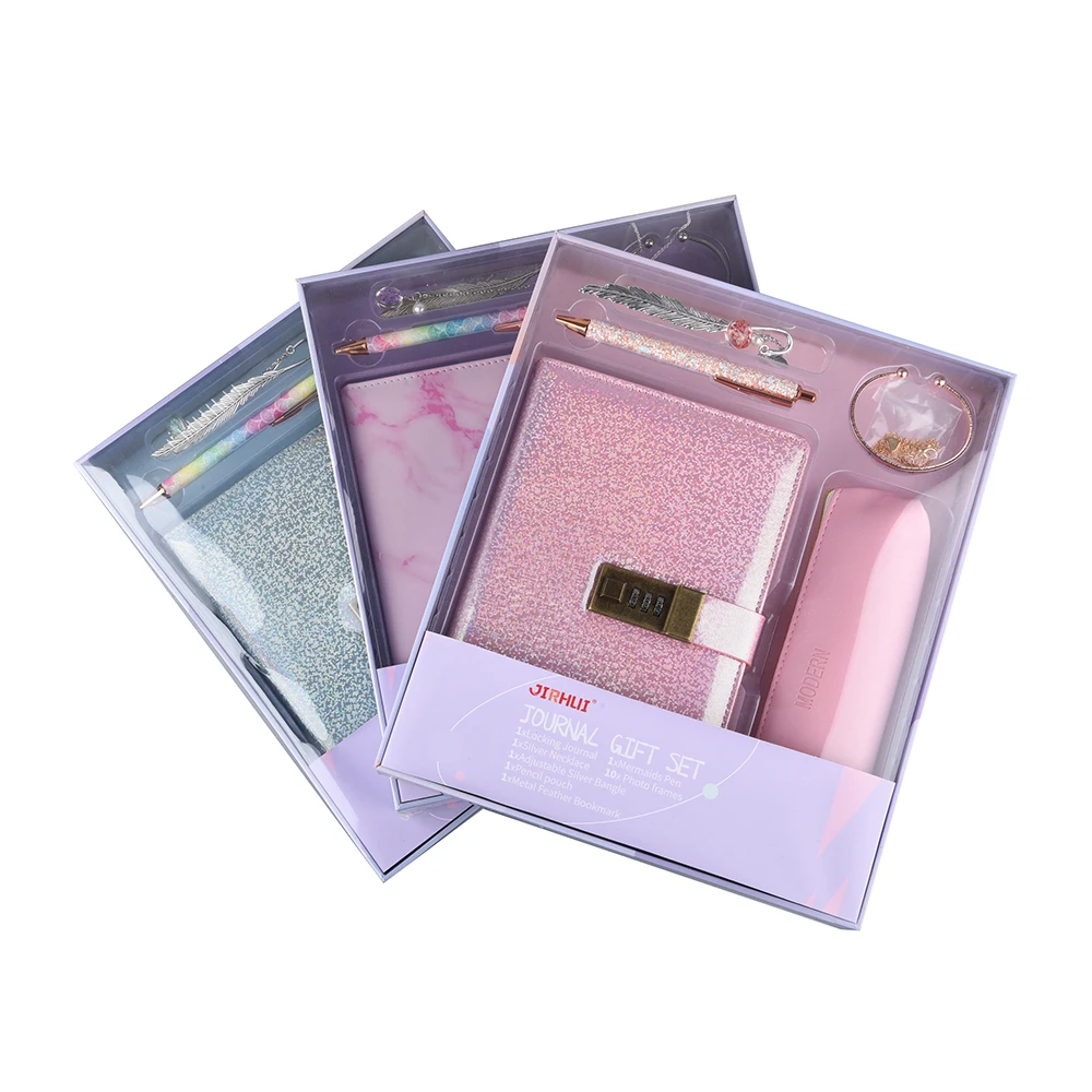 Luxury A5 Notebook Set with Pen Necklace Executive Office Festival Gift Ideas Journal Gift Box Stationery Set