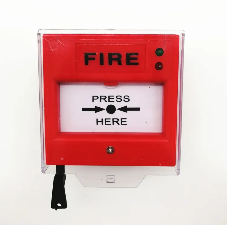 Mcp Manual Call Point Emergency Exit Button Red Organic Glass Cover Fire Alarm System