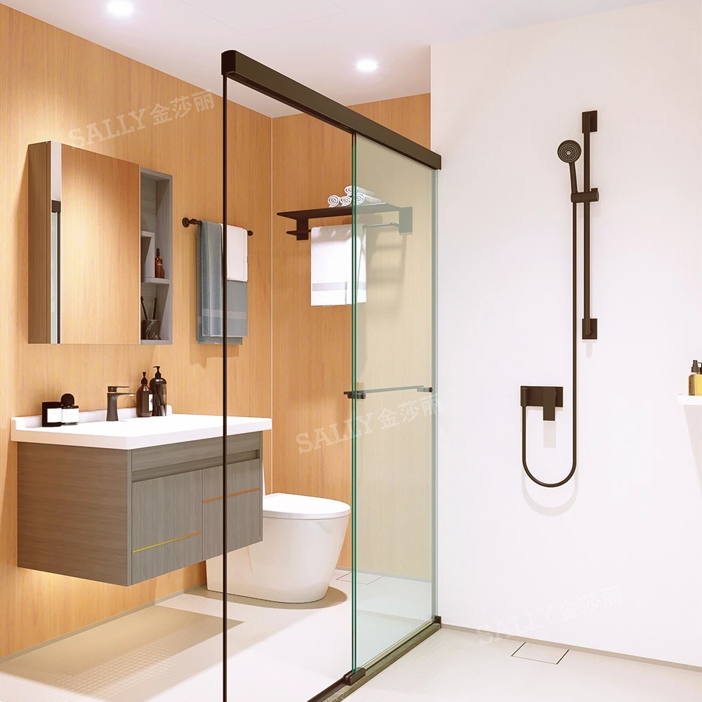 
SALLY All In One Prefabricated Bathroom House Prefab Modular Bathroom Pods Container House All Type Receipt Shower Cabin 