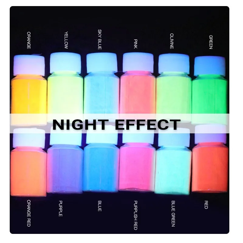 Osbang Fluorescent fosfor glow in the dark powder  20g/btl luminous color powder